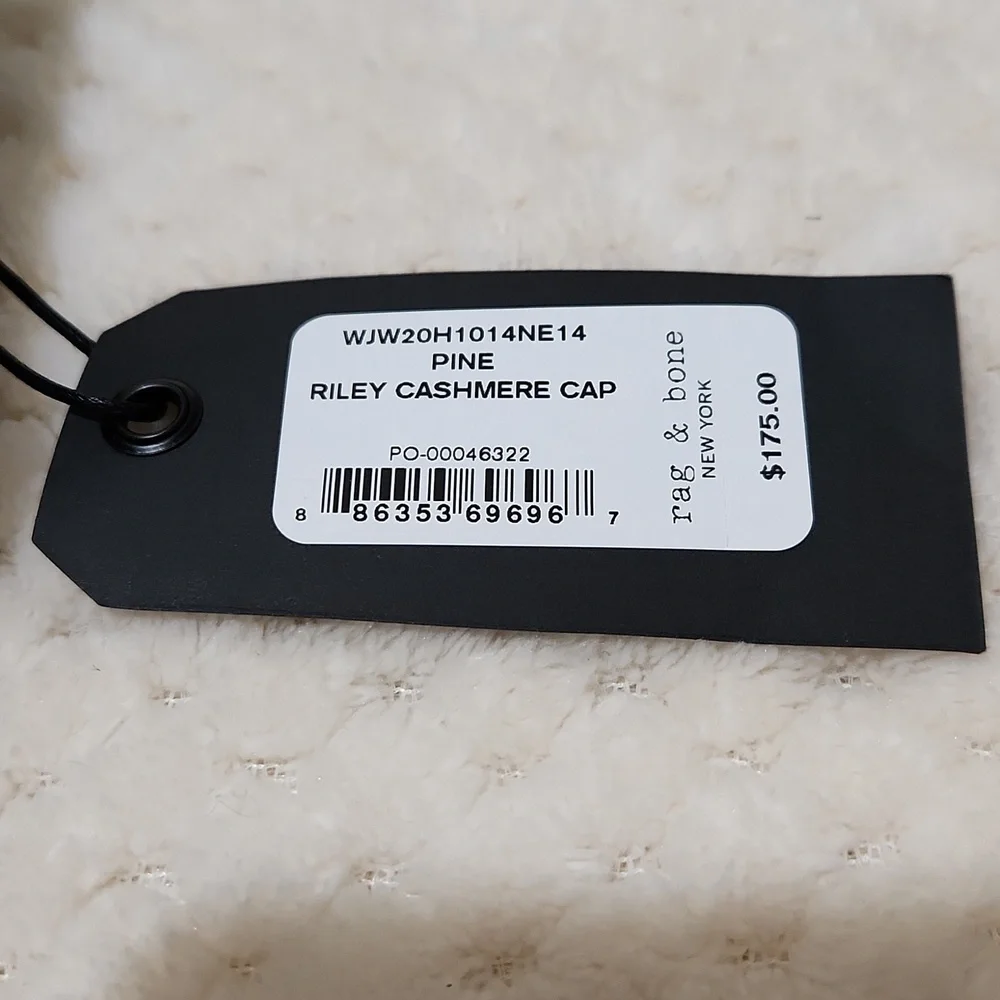 Nwt rag & bone Riley Cashmere Cap - Picture 12 of 12